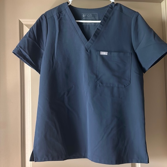 Figs Tops Figs Catarina Onepocket Scrub Top Night Sky Size Medium
